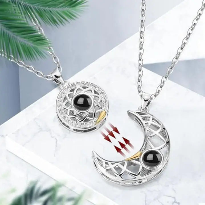 Couple Moon and Star Neckpiece