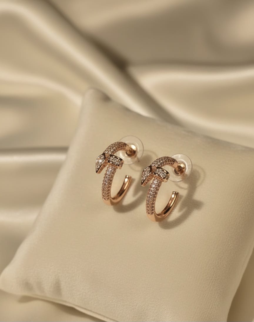 Rosegold Hoop Earring