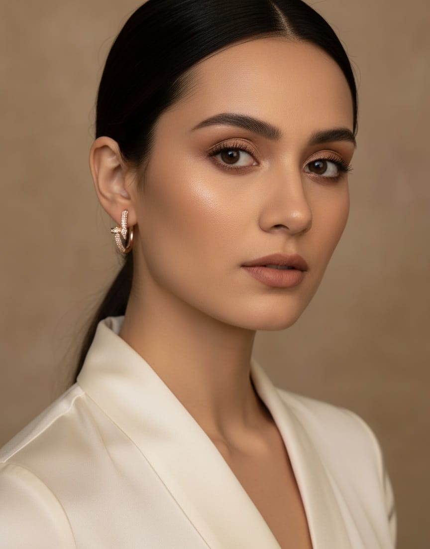 Rosegold Hoop Earring