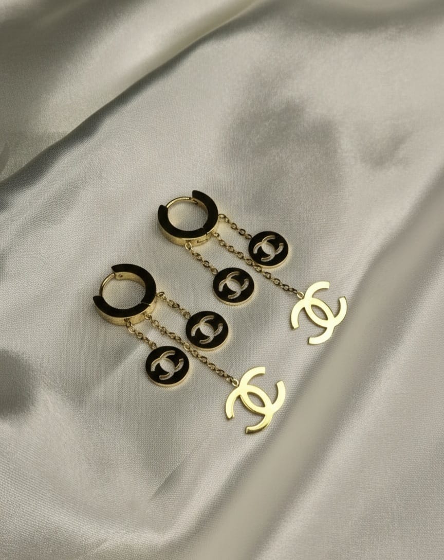 Channel drop earring