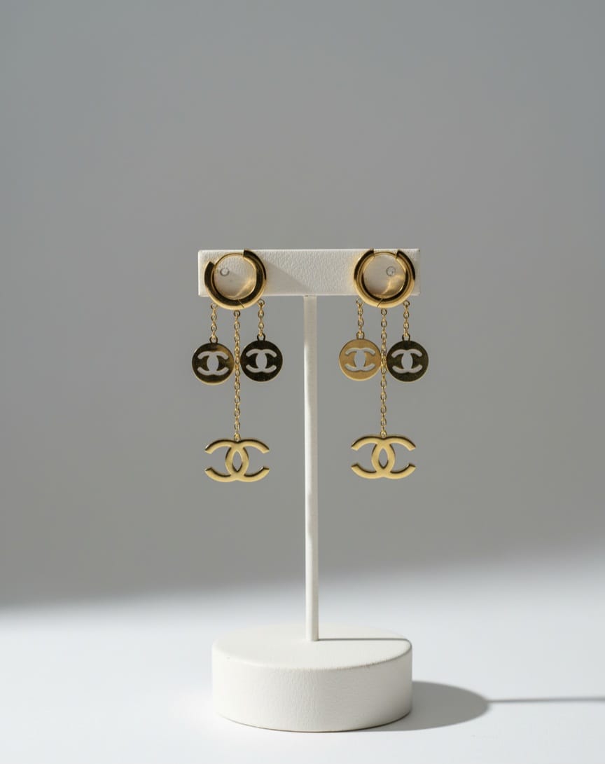 Channel drop earring