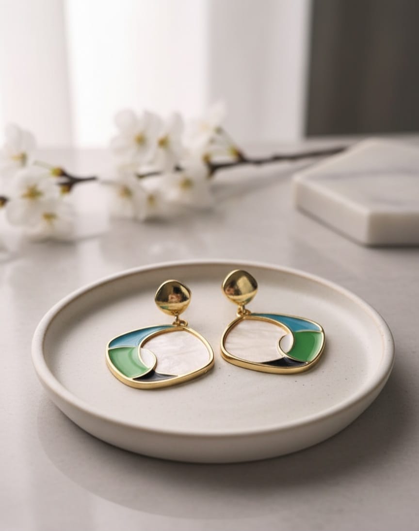 Anti-Tarnish Mob Pastel Earrings