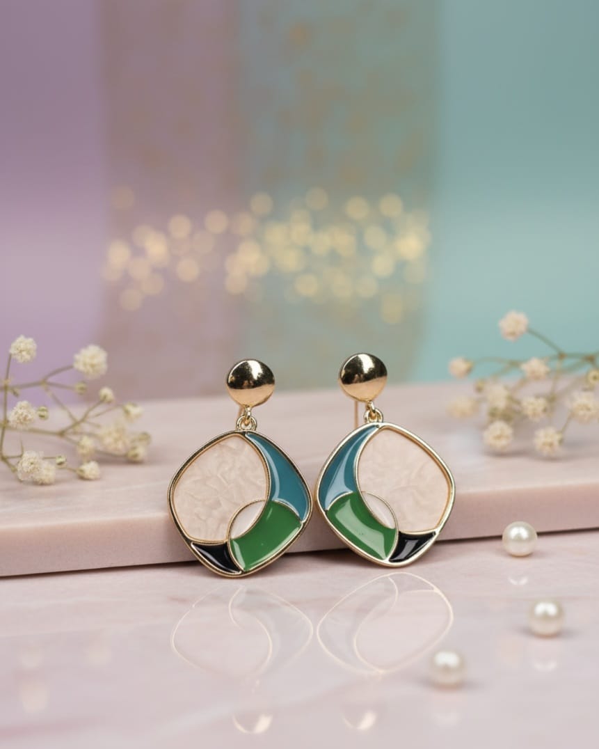 Anti-Tarnish Mob Pastel Earrings
