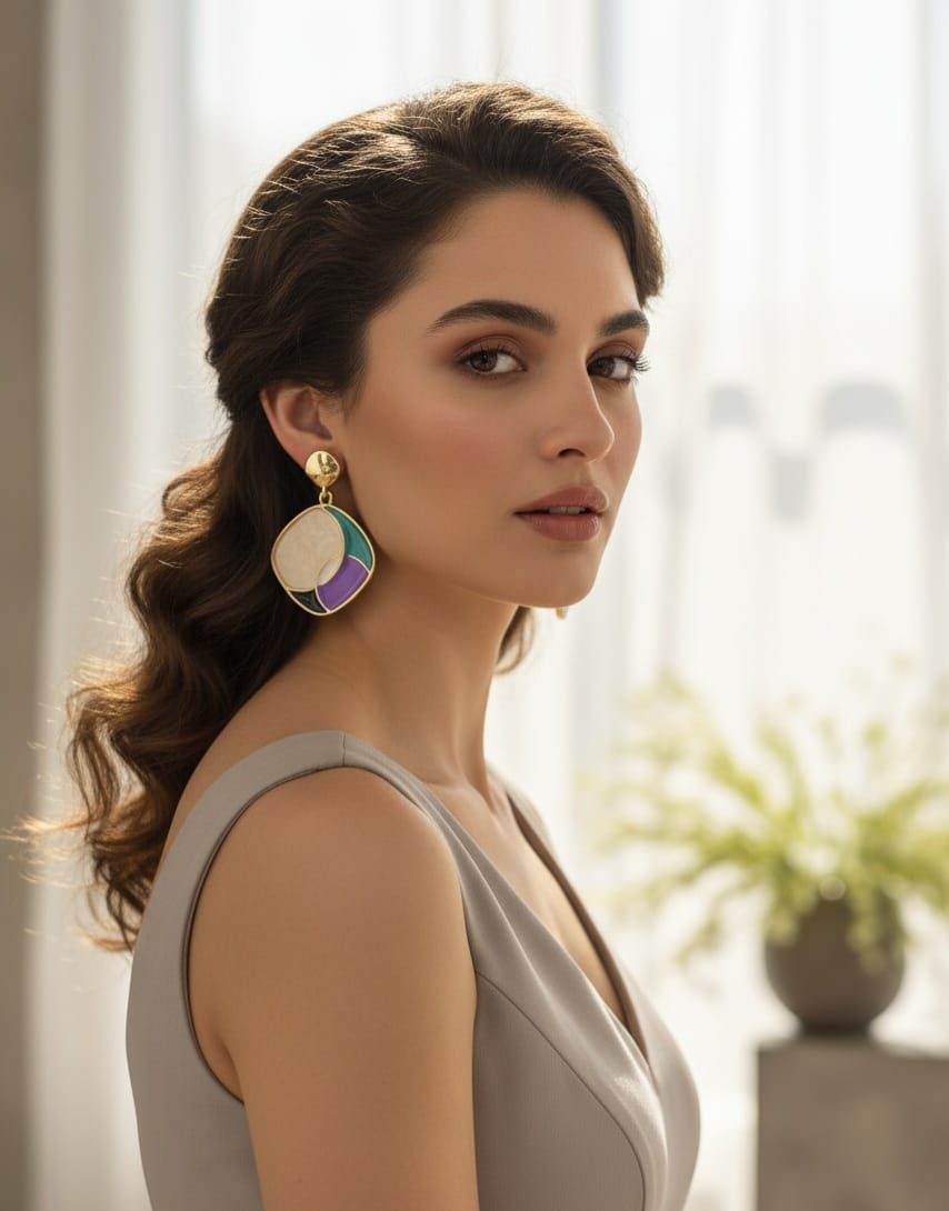 Anti-Tarnish Mob Pastel Earrings