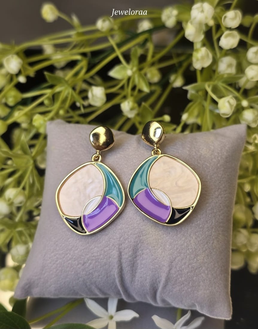 Anti-Tarnish Mob Pastel Earrings