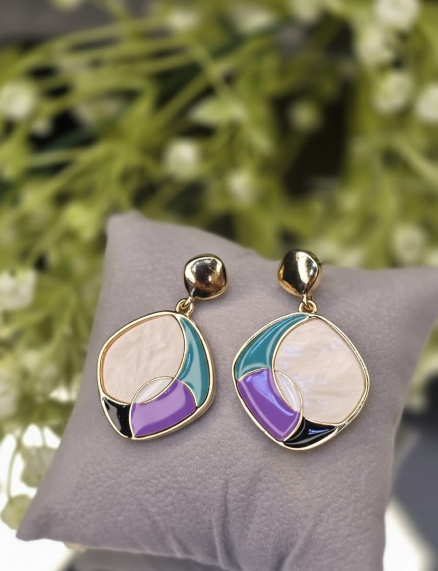 Anti-Tarnish Mob Pastel Earrings
