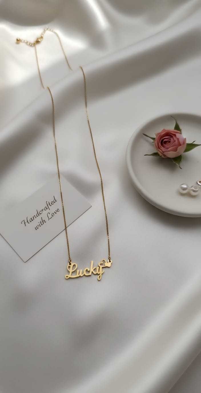 Lucky letter pendant