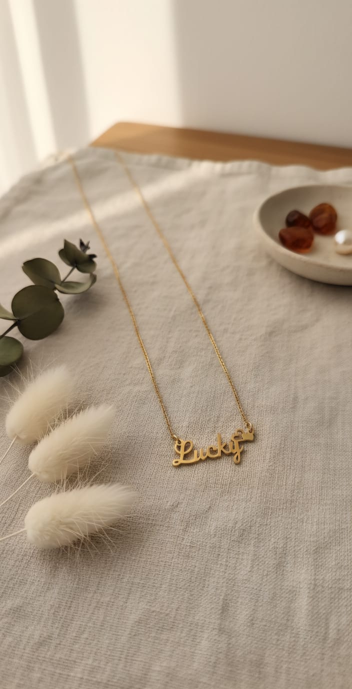 Lucky letter pendant