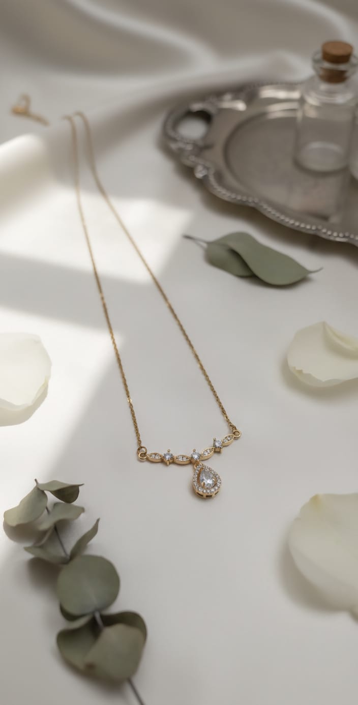 Diamond drop Necklace