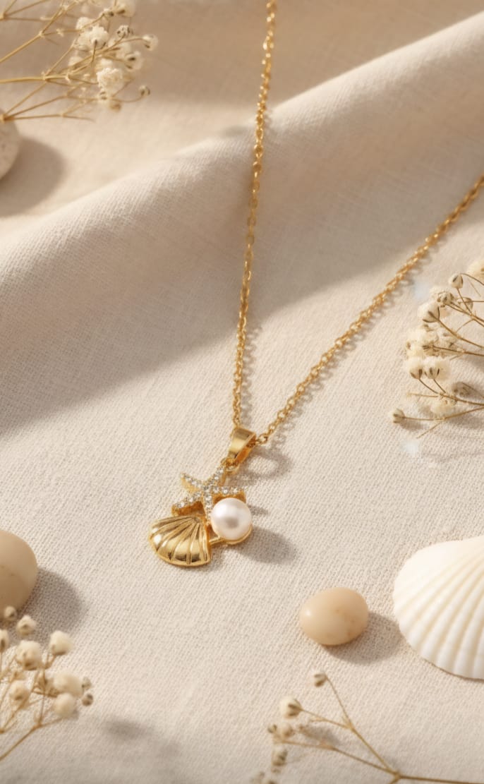 Star pearl pendant