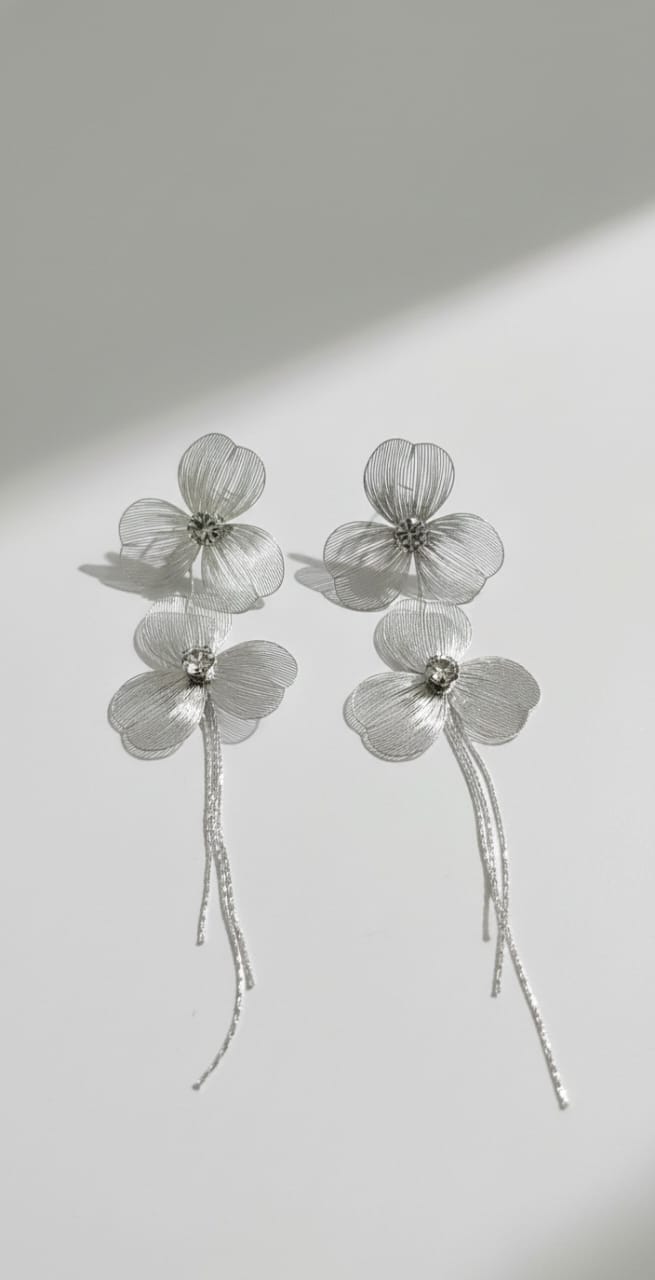 Shiny butterfly earrings