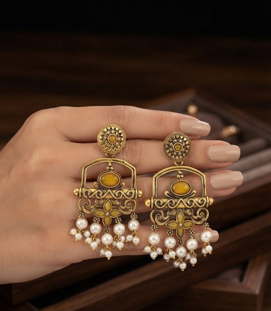 Kashmiri Drop Earring