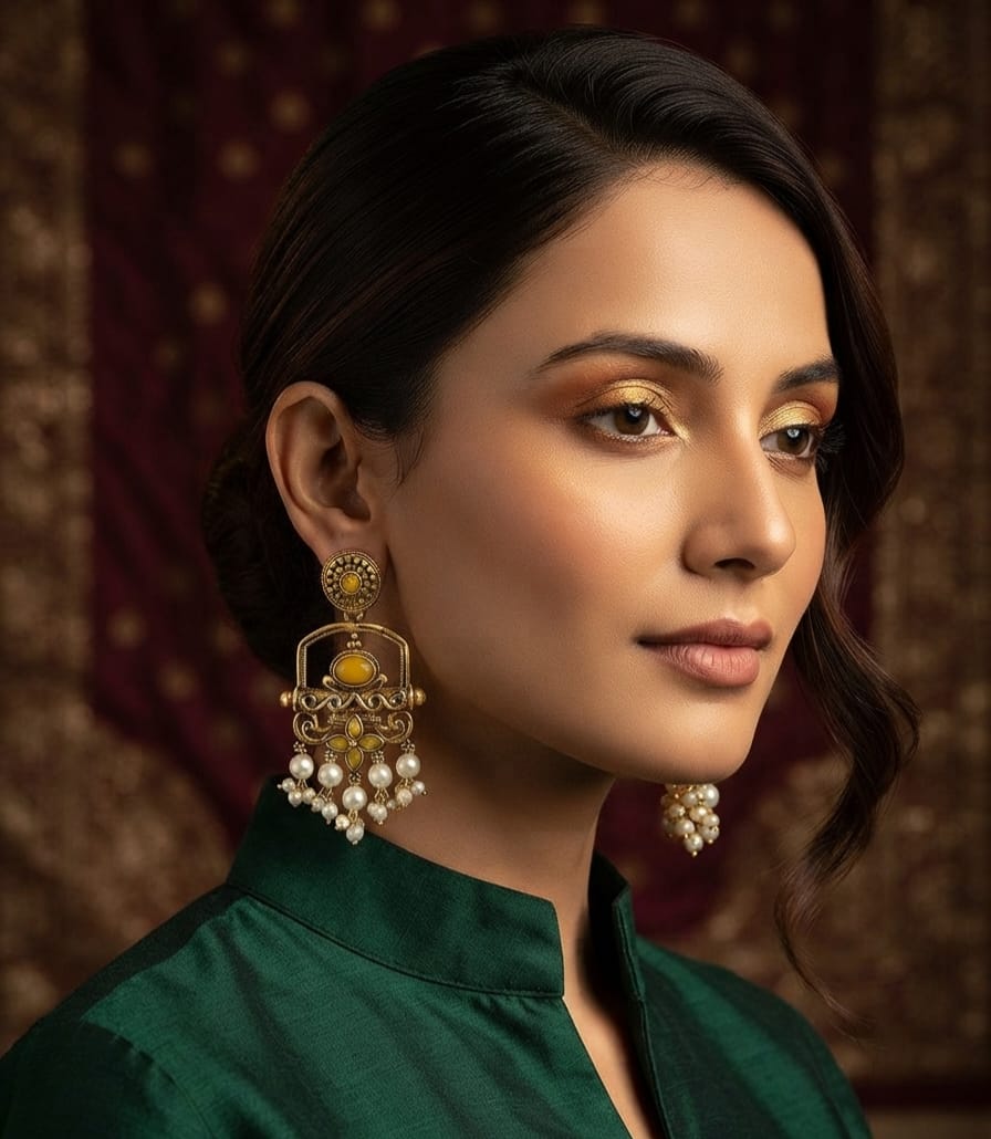 Kashmiri Drop Earring