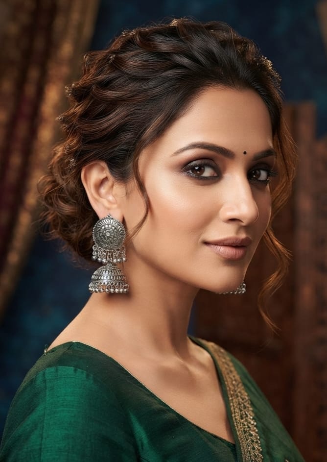 Oxidise Metalic Jhumka