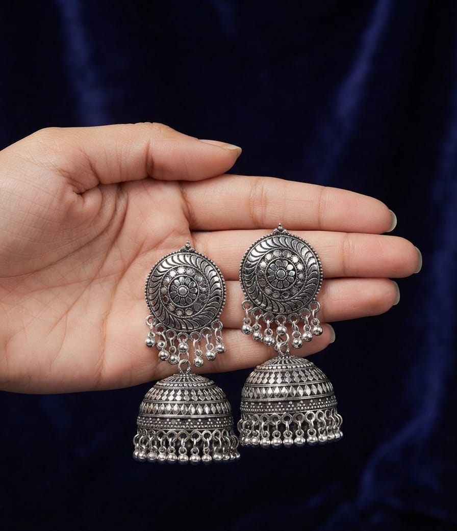Oxidise Metalic Jhumka