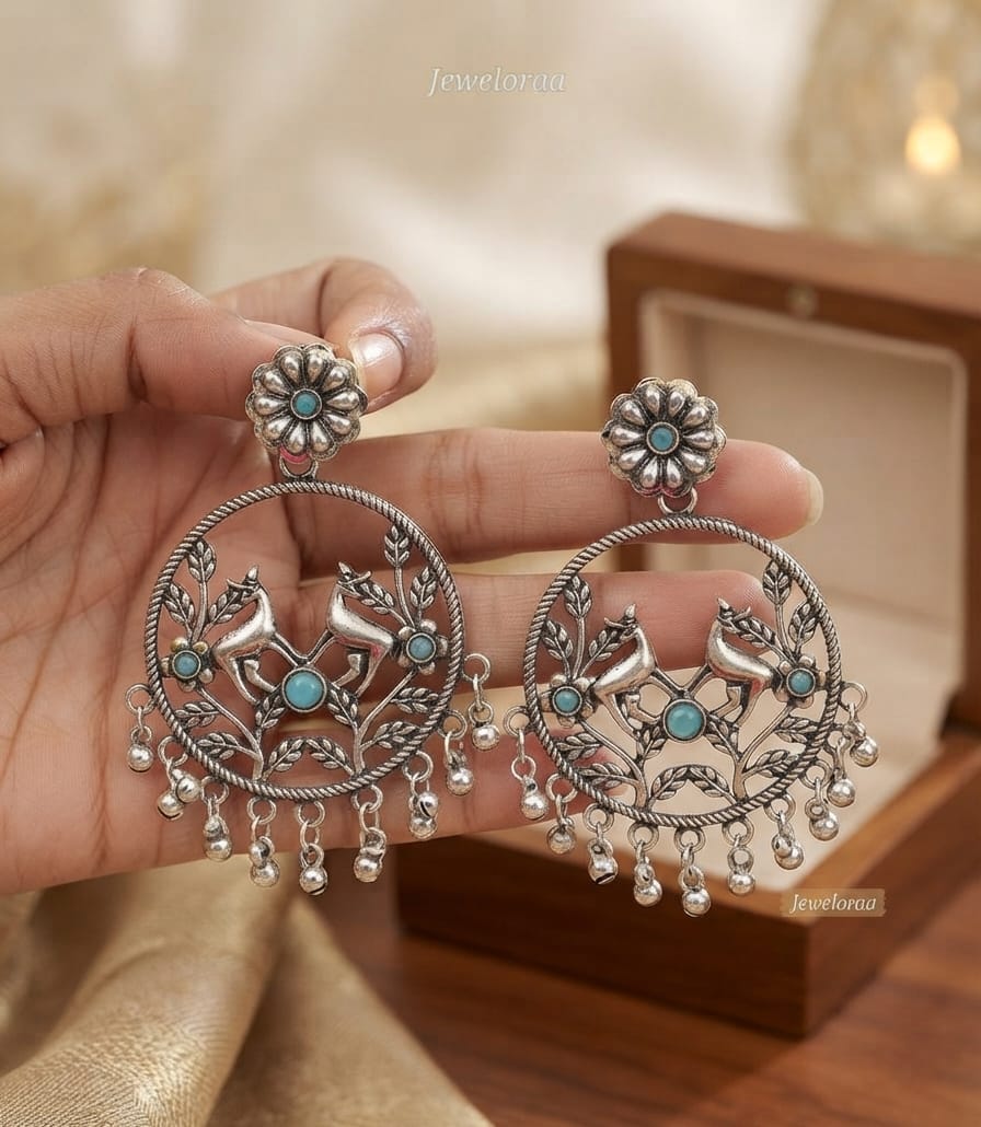 Oxidise dear Bali Earring
