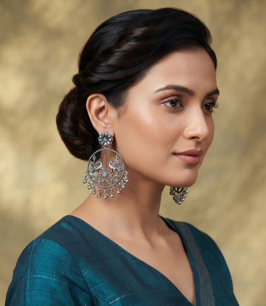 Oxidise dear Bali Earring