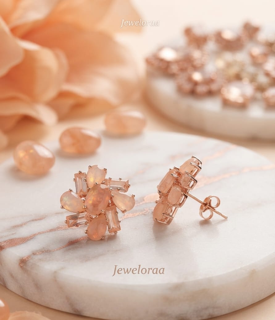 Floral matt finish Stud