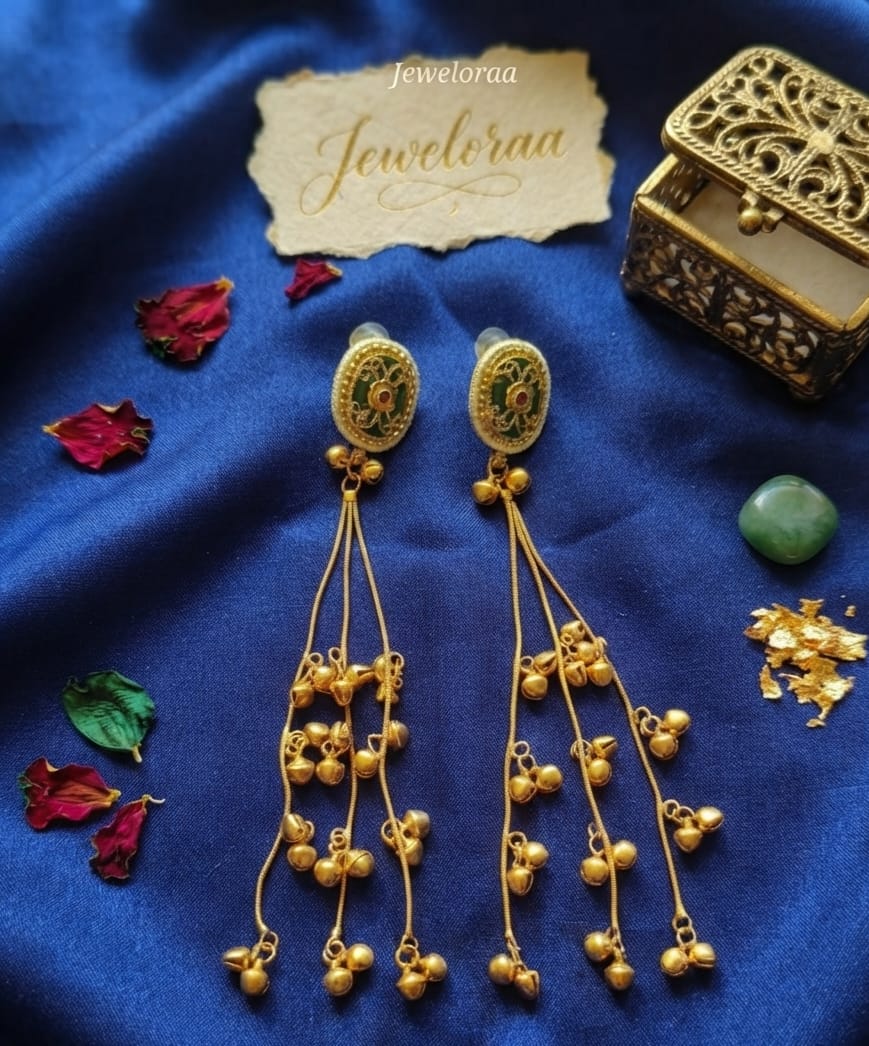 Kashmiri Dangler Oval Design Earring