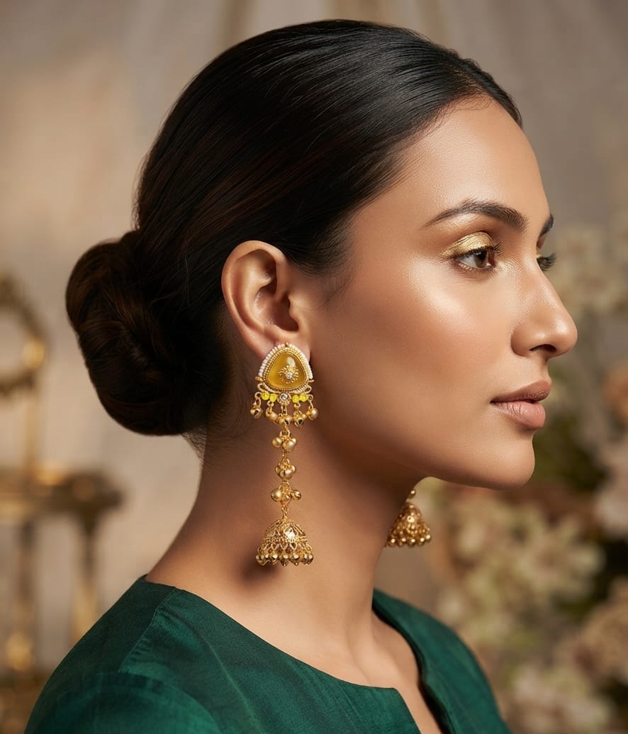 Kashmiri long earring