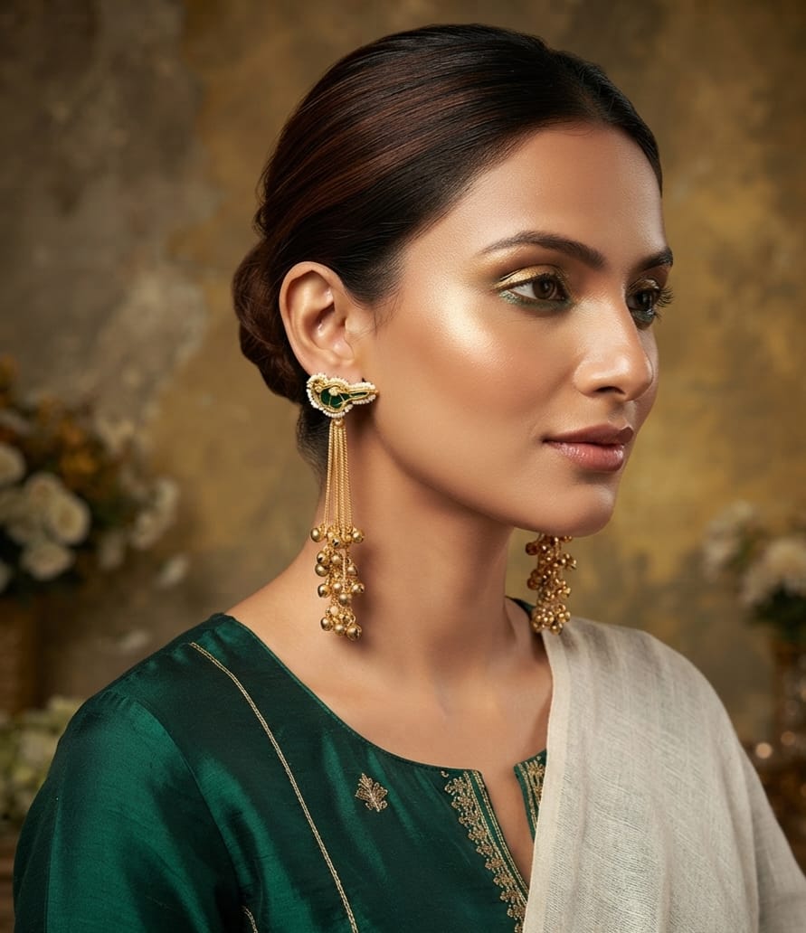Kashmiri Parrot earring