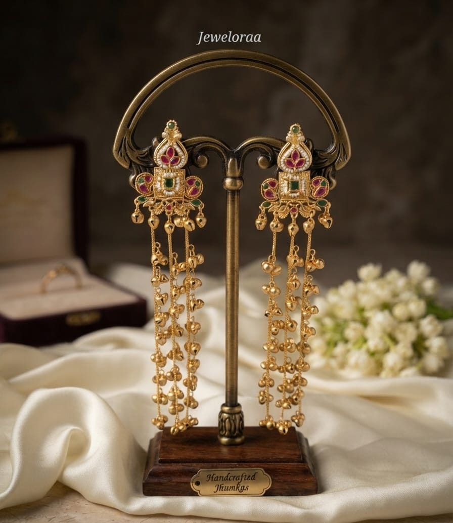 Kashmiri Long Ghungroo Earring