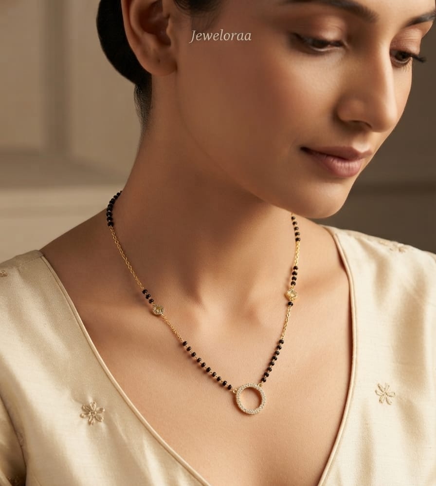 Circle Diamond Mangalsutra