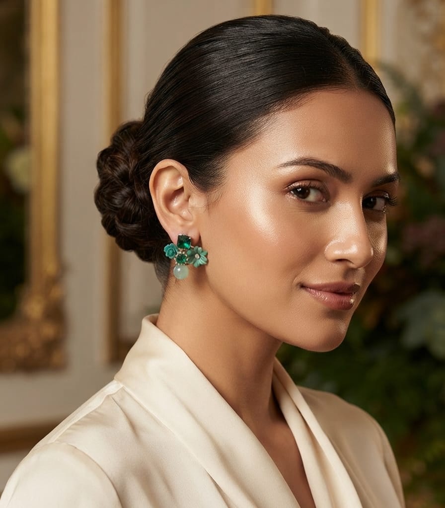 Green Crystal Stud 50 / 48