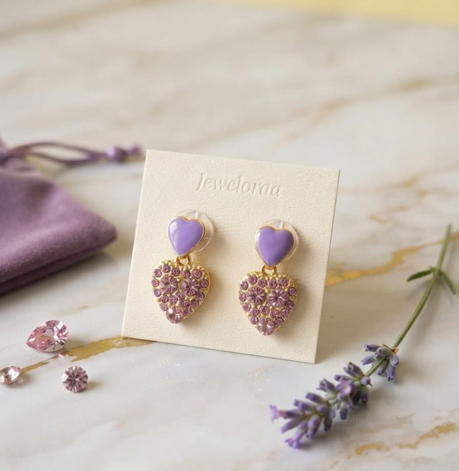 Purple Heart Stud 25