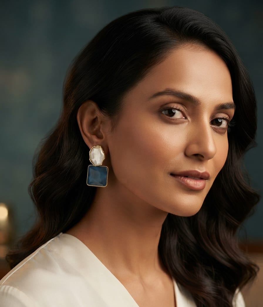 Dual Stone Earring 8