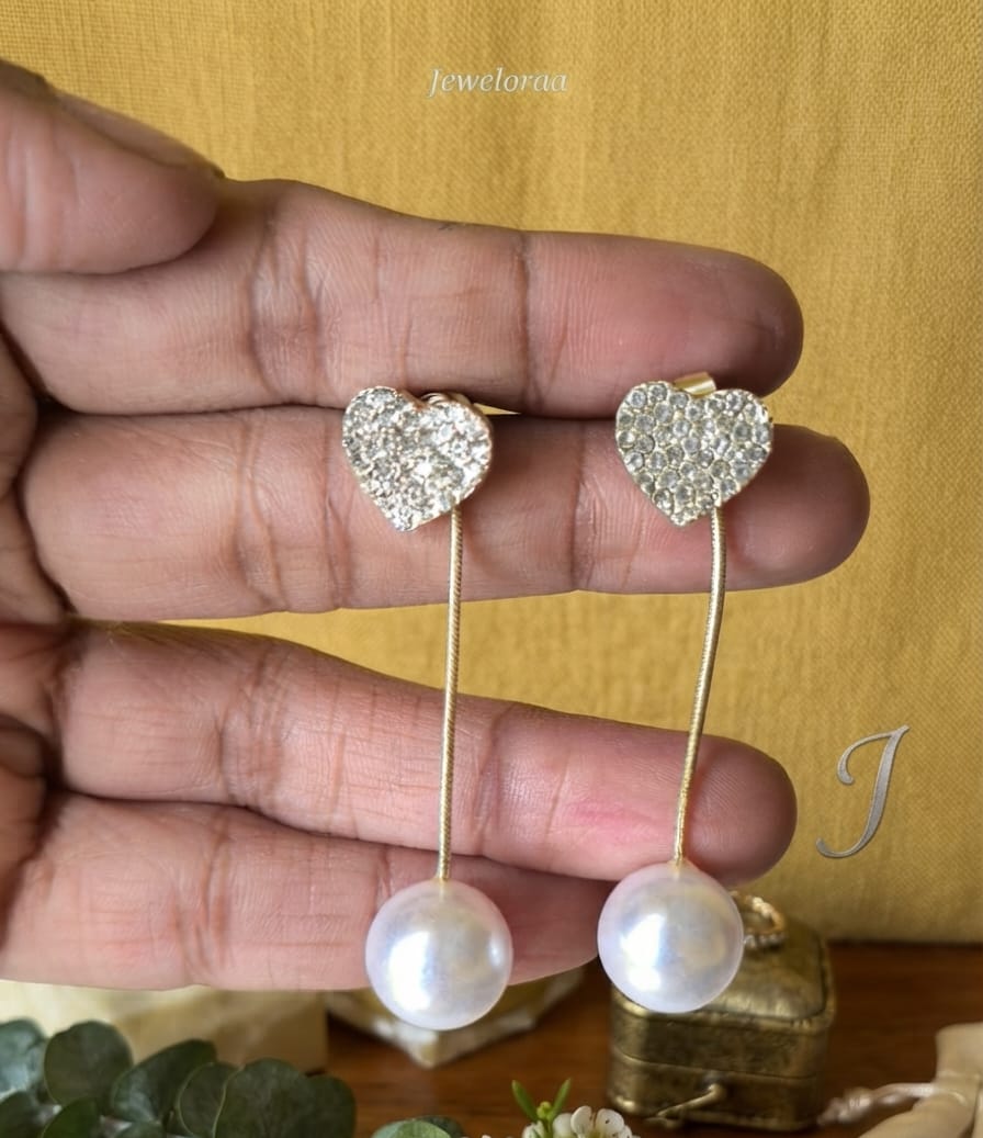 Heart Pearl drop 18