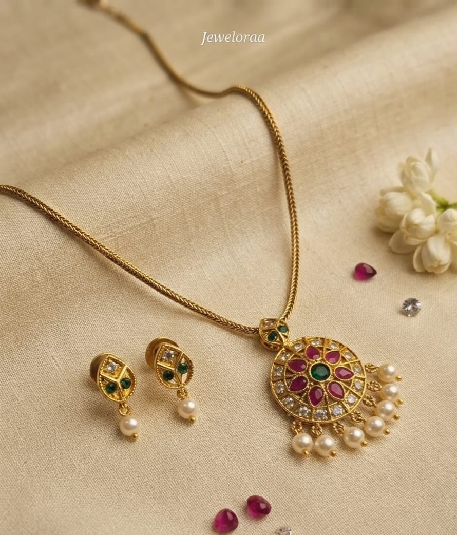 Victorian Pendant Necklace Set 21