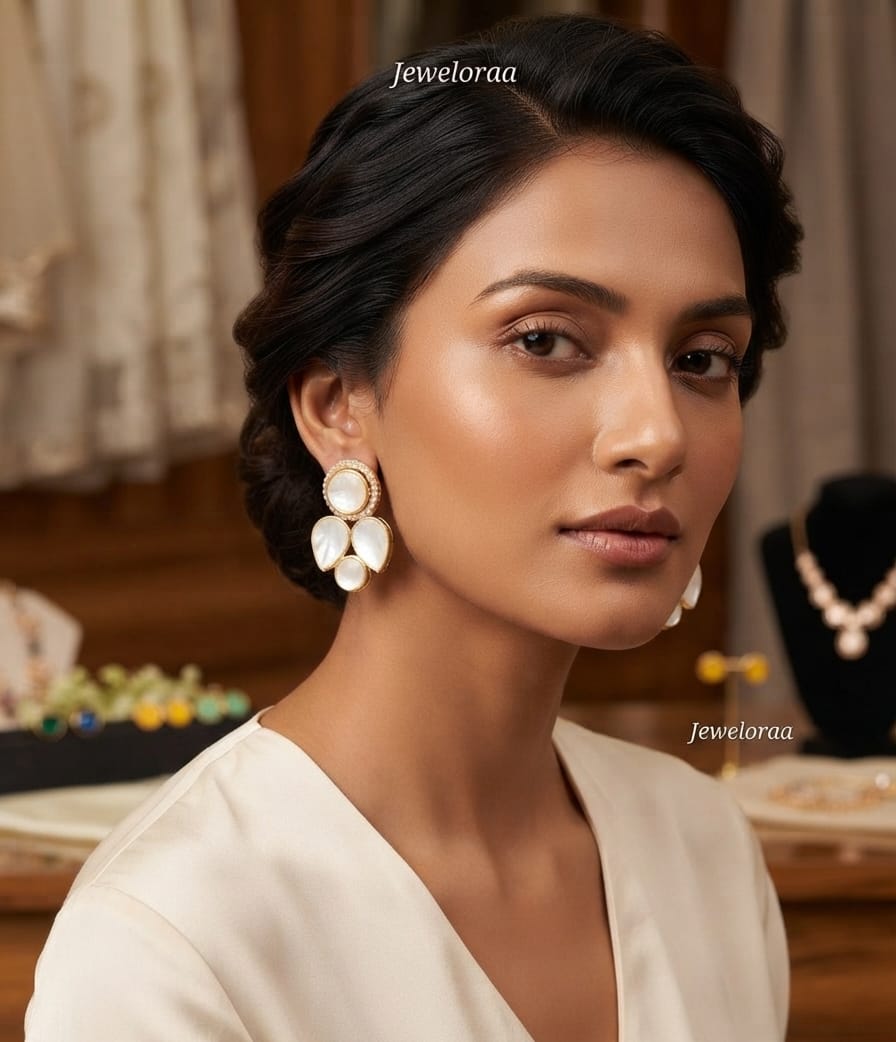 Multi color Stone Interchangeable Earring V-24