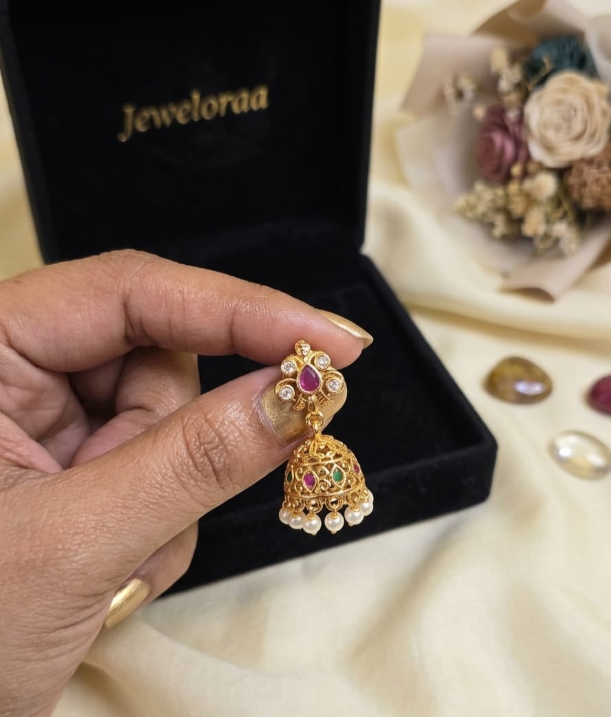 Traditional Pearl Jhumki V-34