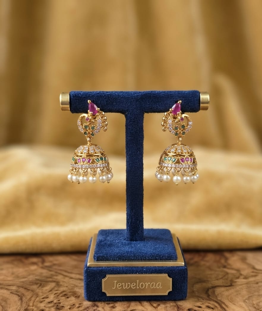 Traditional Pearl Jhumki V-33