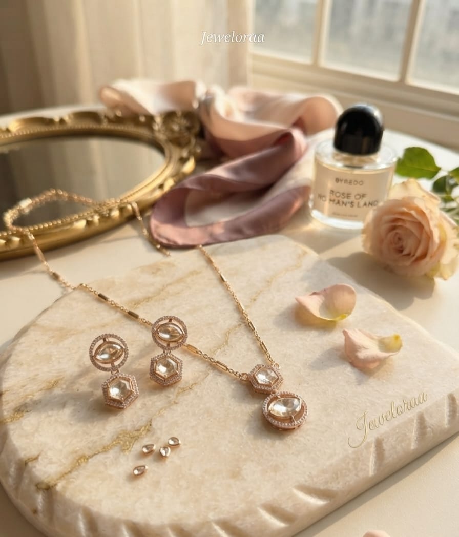 Stone Pendant Hexagon Shape