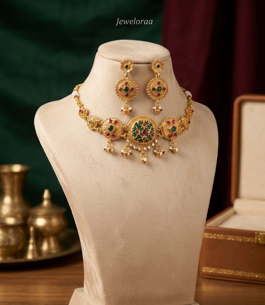 Green Rajwadi Choker 20