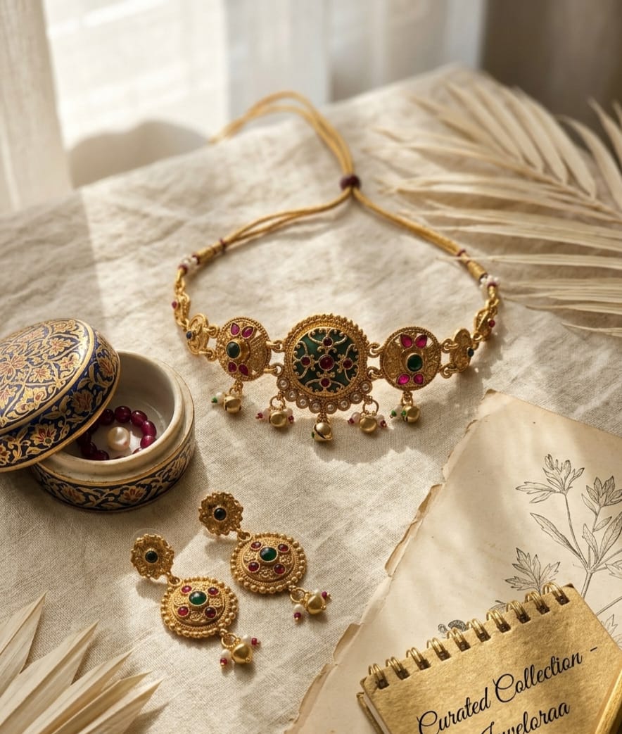 Green Rajwadi Choker 20