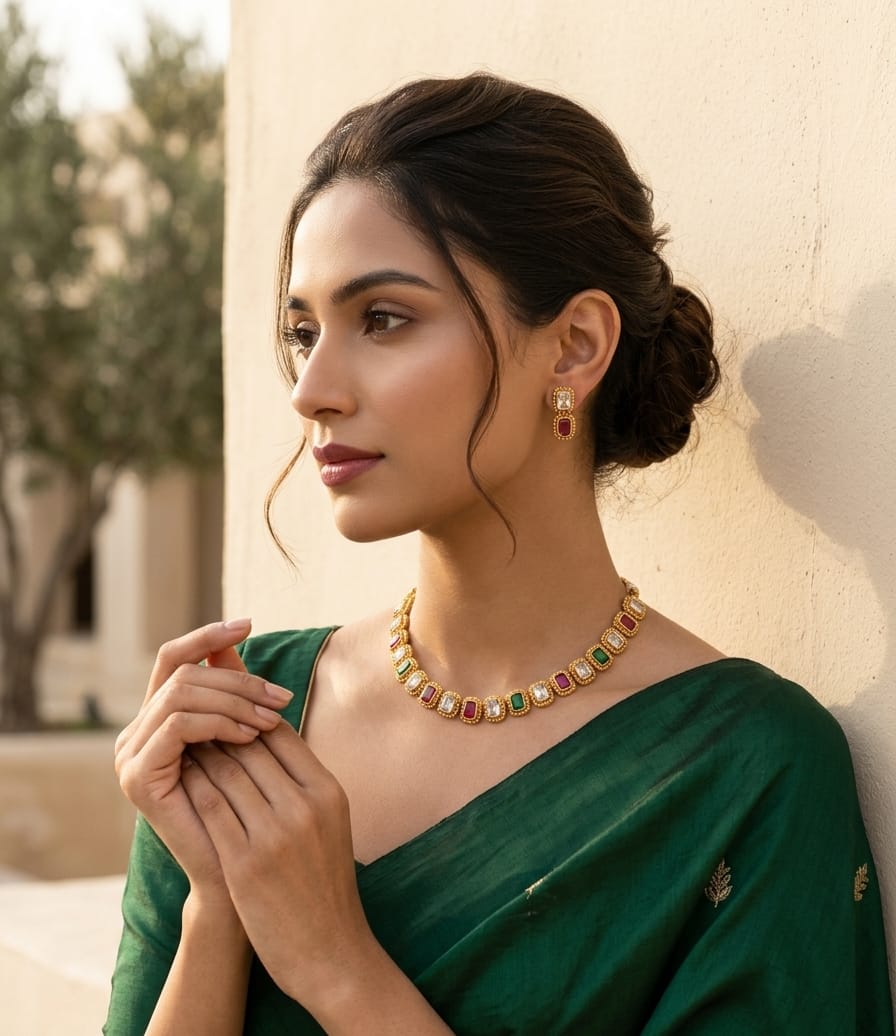 Sleek Rajwadi Choker 16