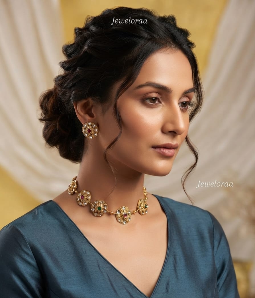 Traditional circle Rajwadi Choker 18