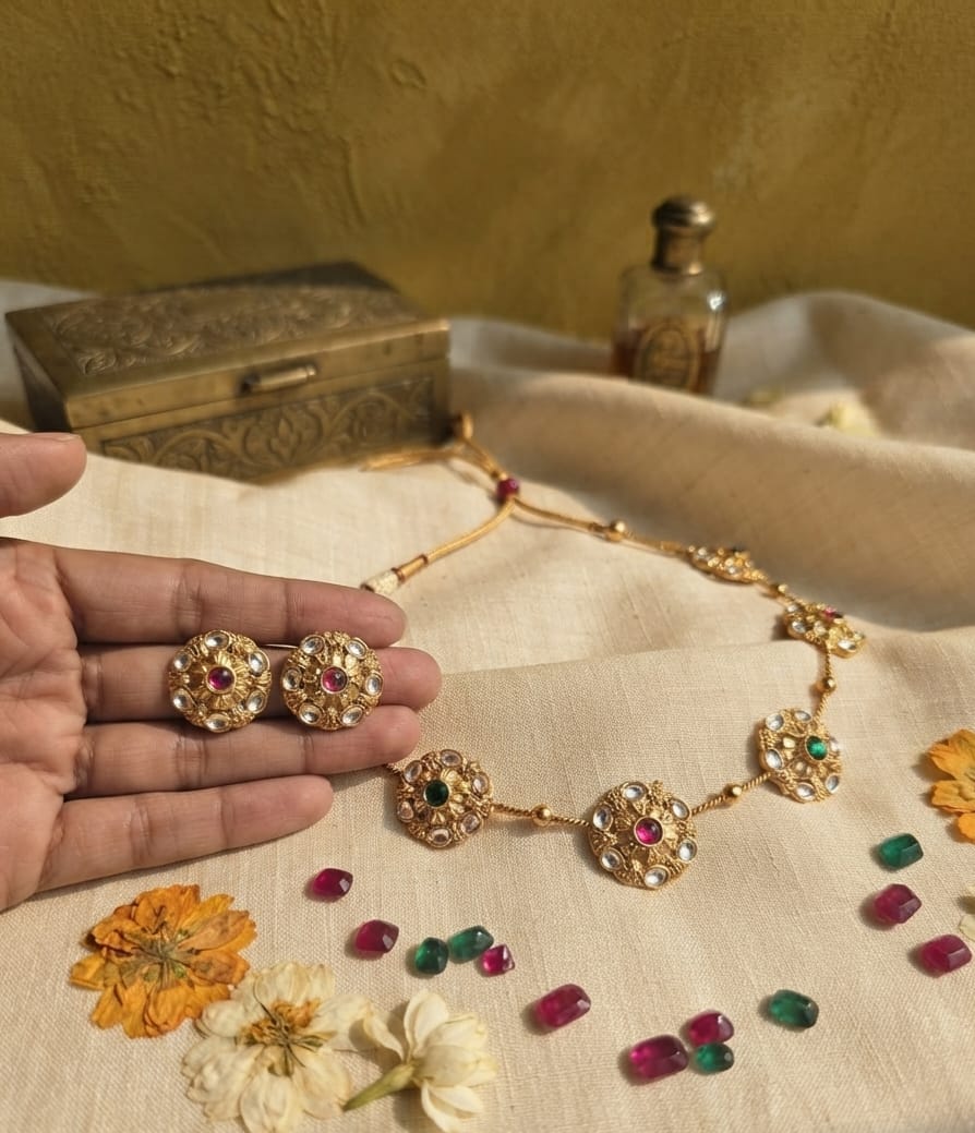 Traditional circle Rajwadi Choker 18