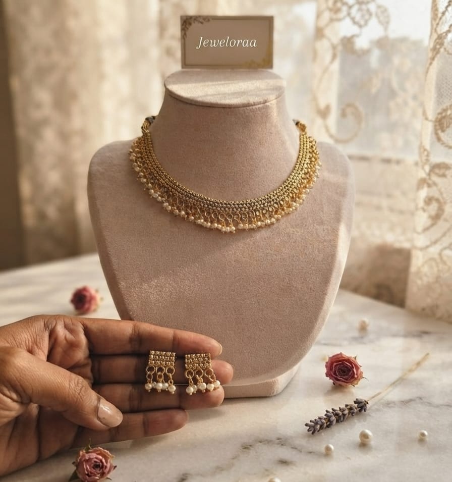 Pearl Rajwadi Choker sets - 8