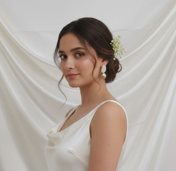 Pearl drop earrings