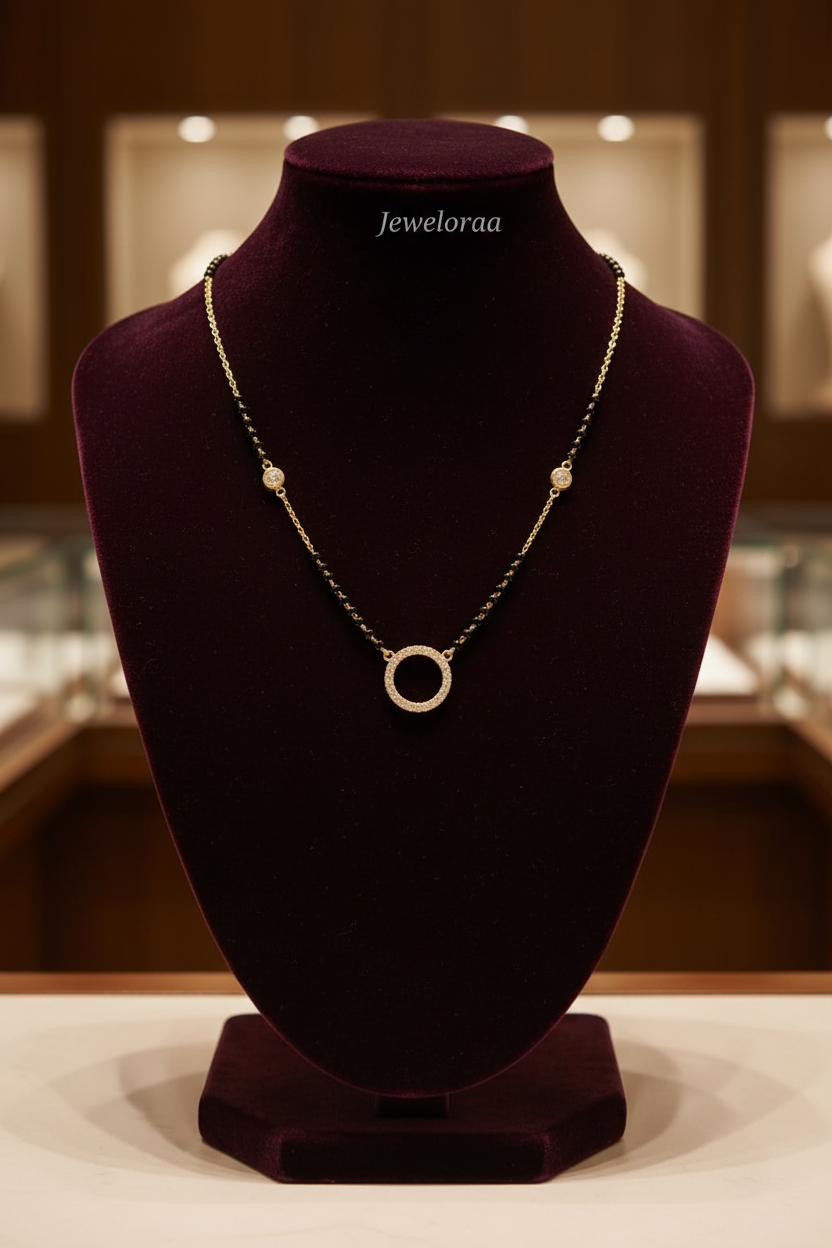 Circle Diamond Mangalsutra